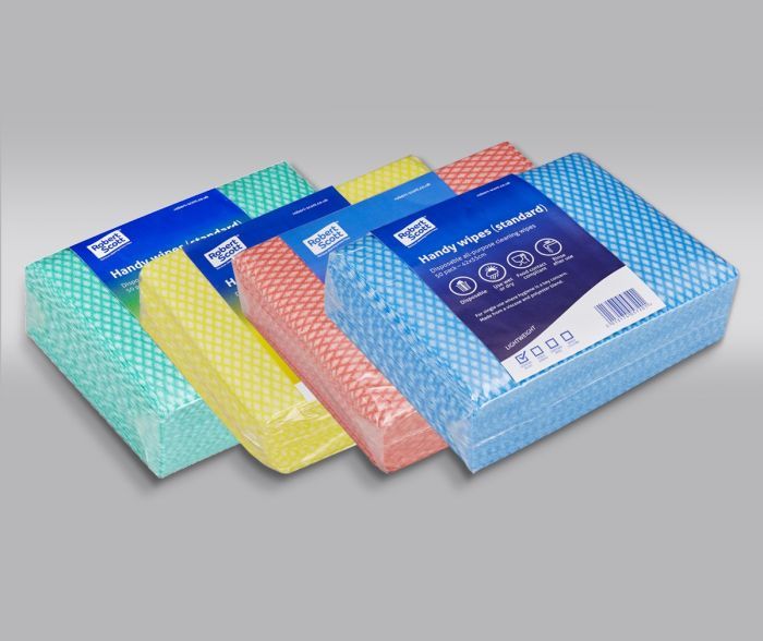ABBEY HANDY WIPES PACK OF 50 - YELLOW £5.87